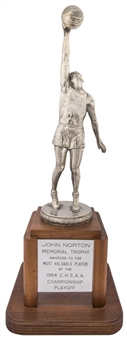 1964 John Norton Memorial Trophy 1964 CHSAA Championship Playoffs MVP Awarded To Lew Alcindor (Abdul-Jabbar LOA)